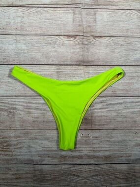 RELLECIGA Neon Lime Cheeky Bikini Bottom